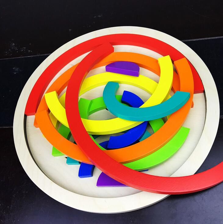Rainbow Builder Creativity Learning Puzzle