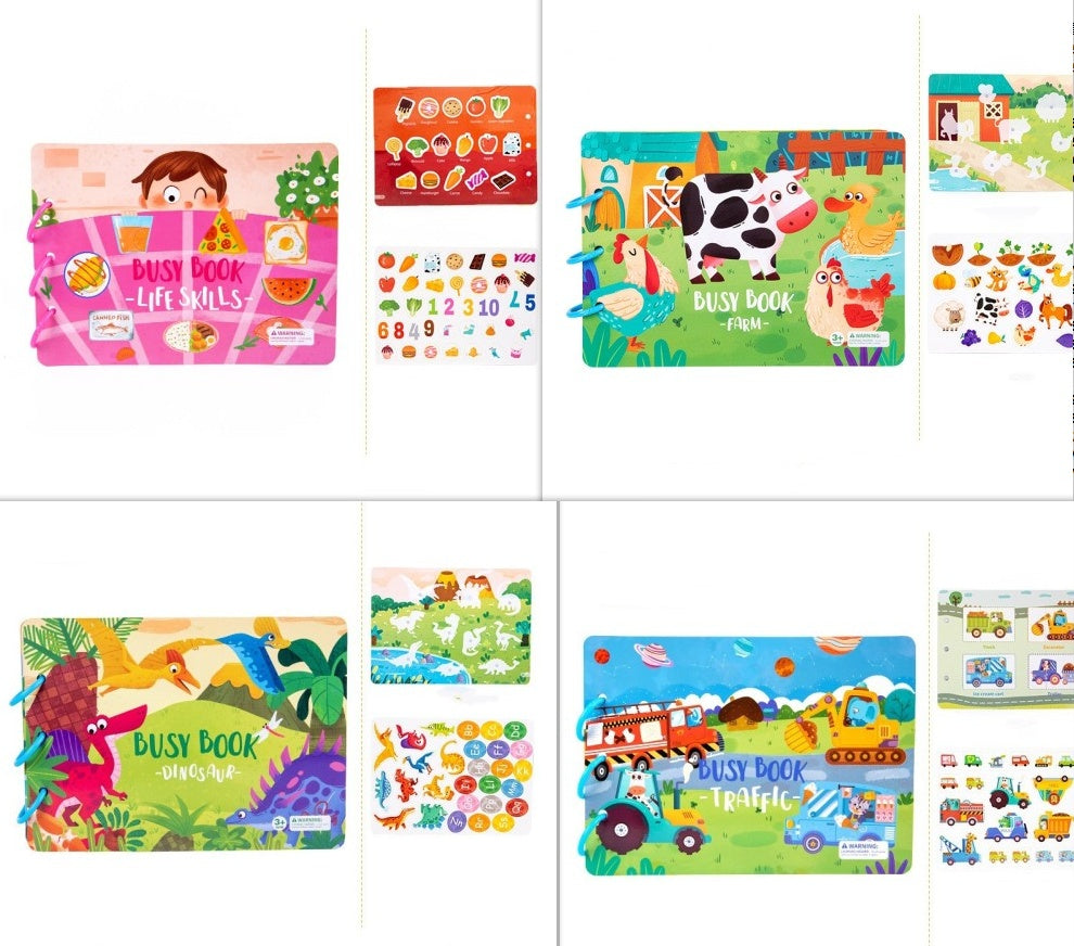 Stick & Learn Busy Book for Toddlers