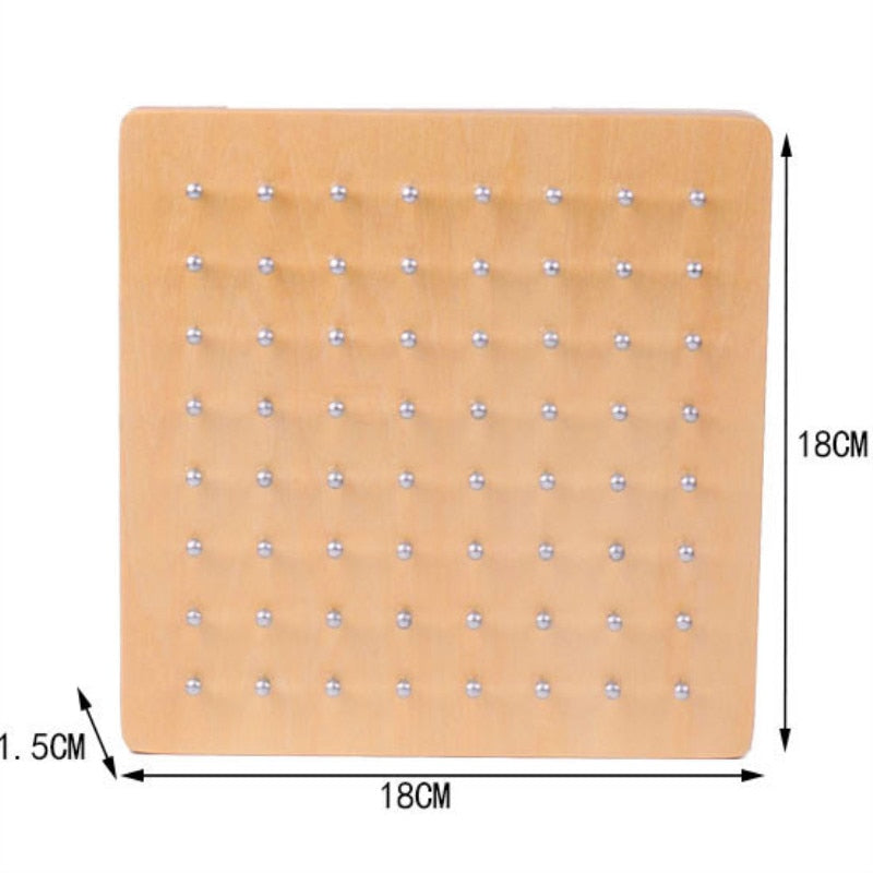 Match, Learn & Grow Wooden Puzzle Board