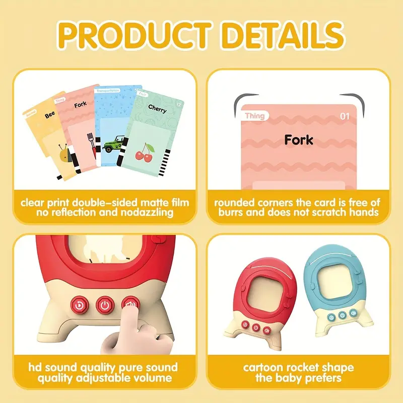First Words Talking Cards for Smart Toddlers