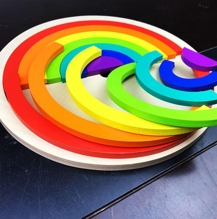 Rainbow Builder Creativity Learning Puzzle