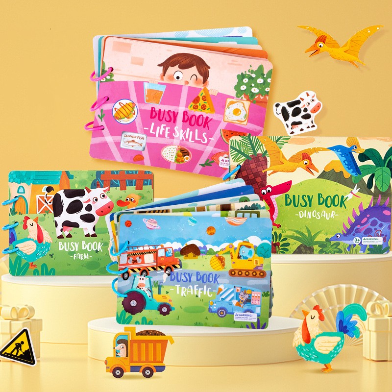 Stick & Learn Busy Book for Toddlers