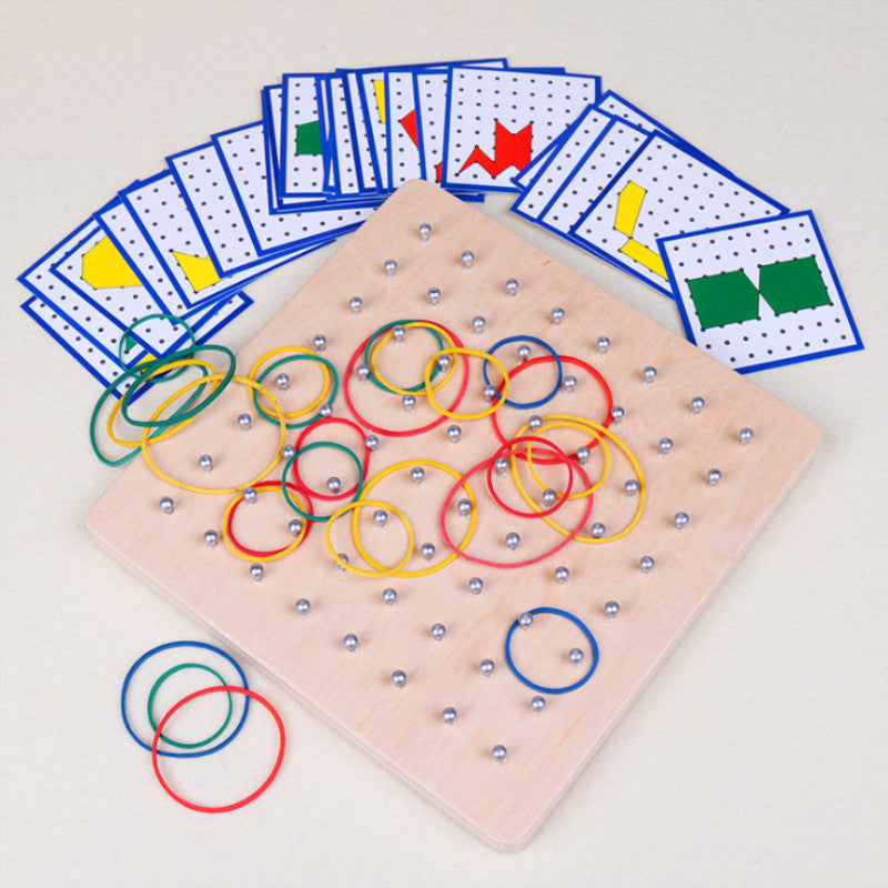 Match, Learn & Grow Wooden Puzzle Board