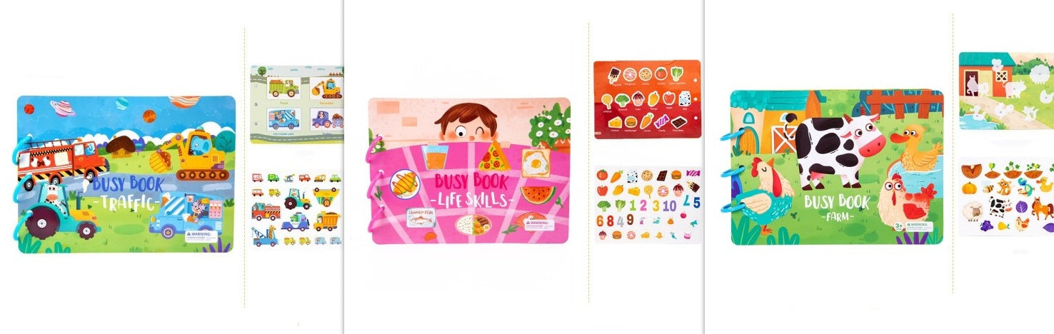 Stick & Learn Busy Book for Toddlers