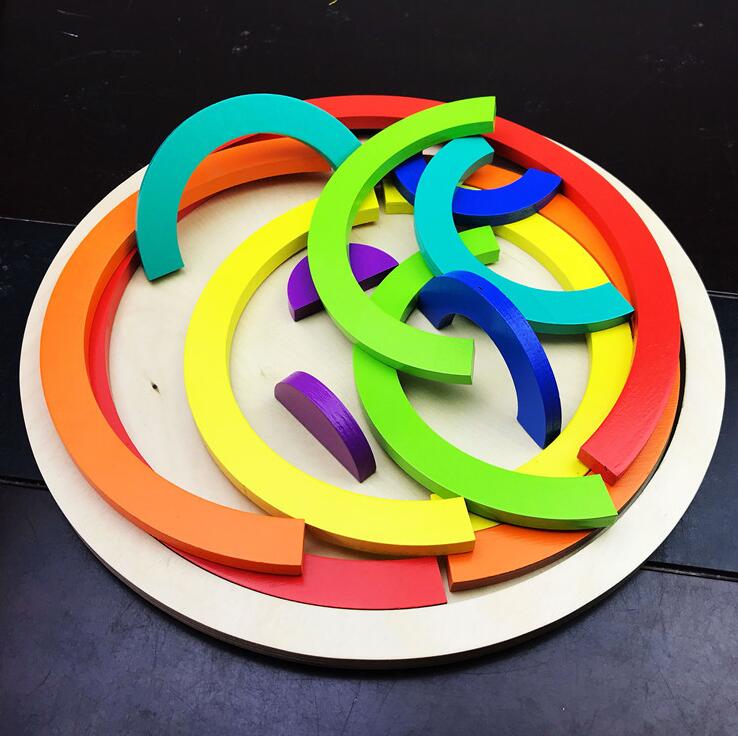 Rainbow Builder Creativity Learning Puzzle
