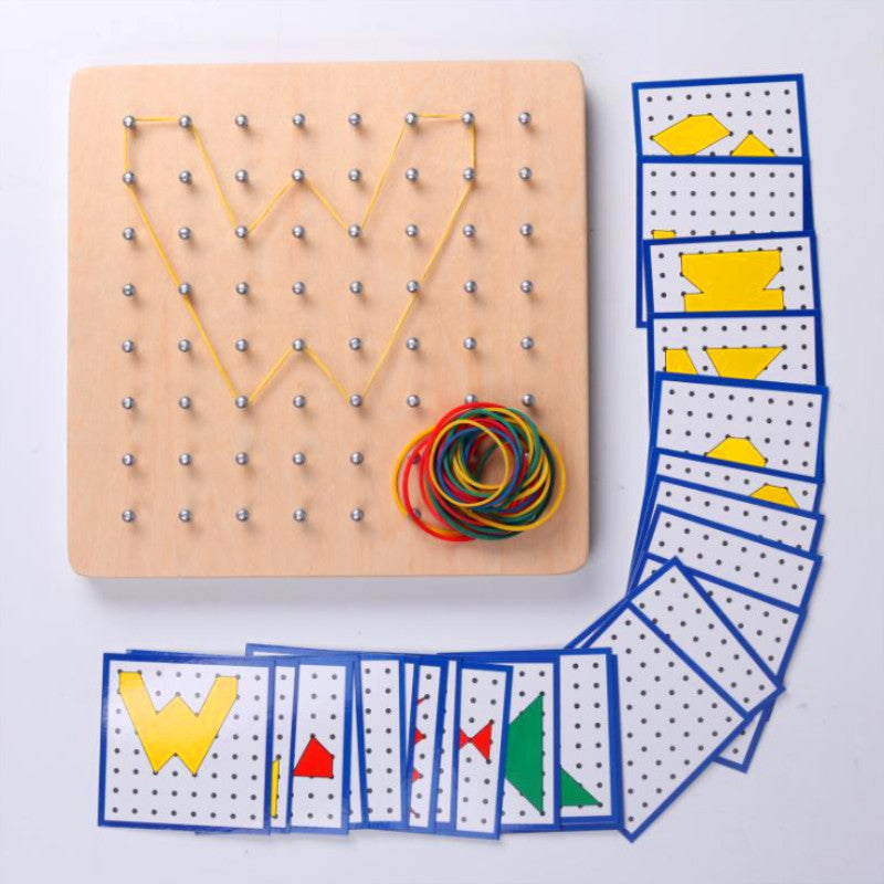 Match, Learn & Grow Wooden Puzzle Board