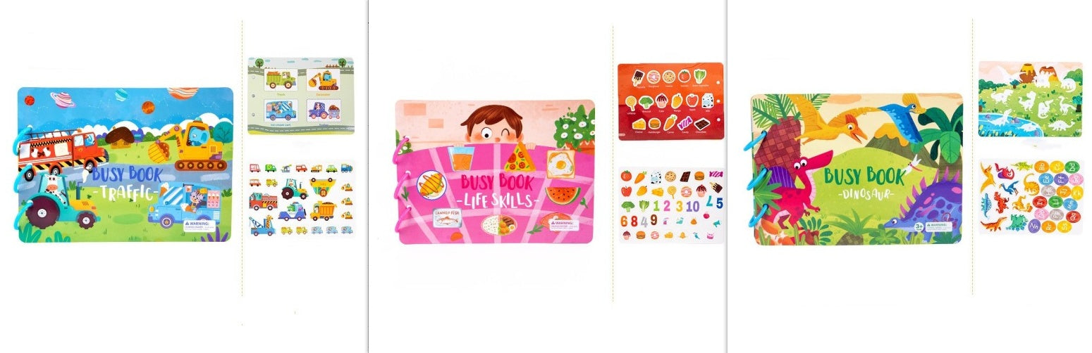 Stick & Learn Busy Book for Toddlers