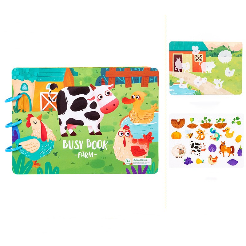 Stick & Learn Busy Book for Toddlers