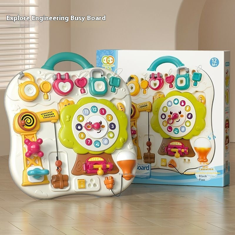 Montessori Busy Board for Curious Little Problem Solvers