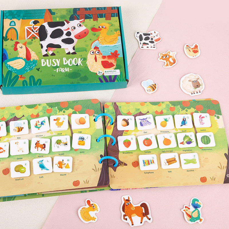 Stick & Learn Busy Book for Toddlers