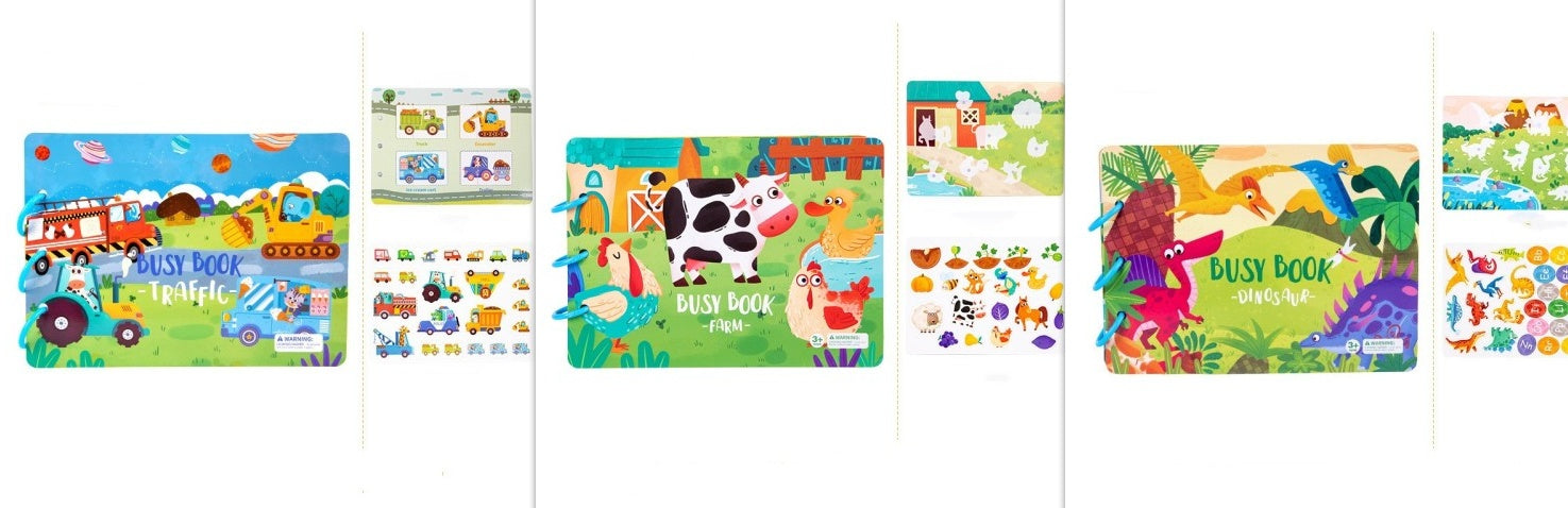Stick & Learn Busy Book for Toddlers
