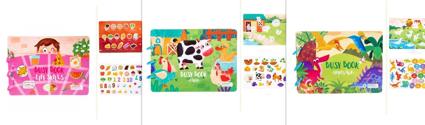 Stick & Learn Busy Book for Toddlers