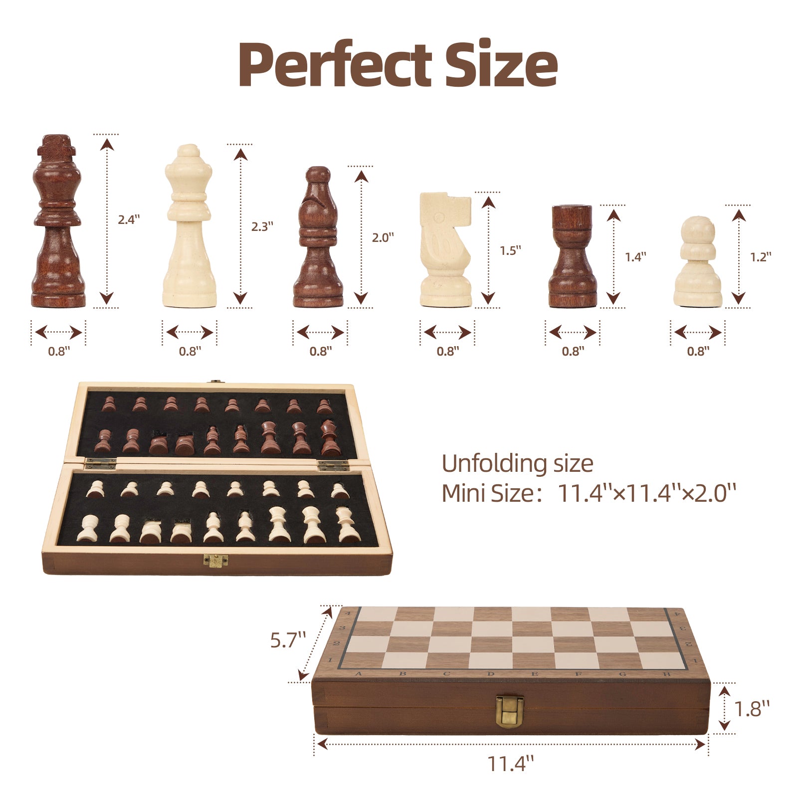 BrainBoost Magnetic Portable Chess Set for All Ages