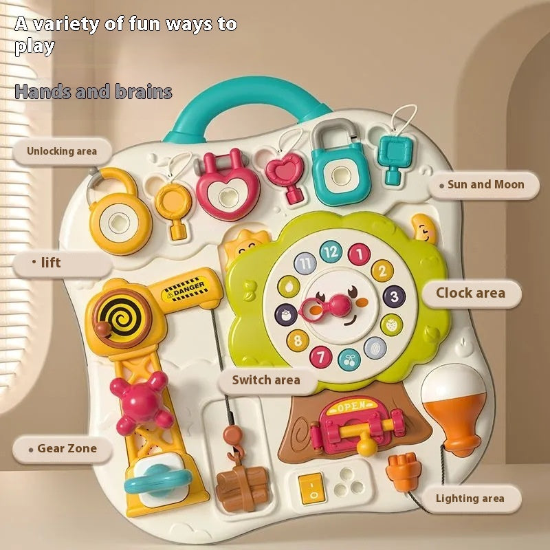 Montessori Busy Board for Curious Little Problem Solvers