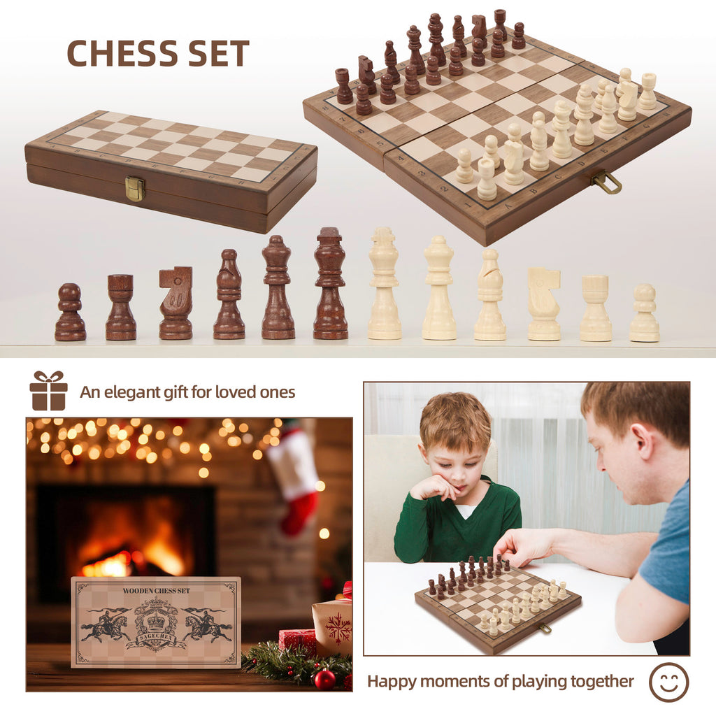 BrainBoost Magnetic Portable Chess Set for All Ages